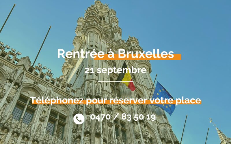 Journée portes ouvertes le 21 septembre à Bruxelles